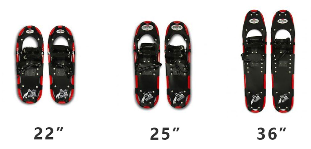 snowshoes-sizes snowshoe sizing